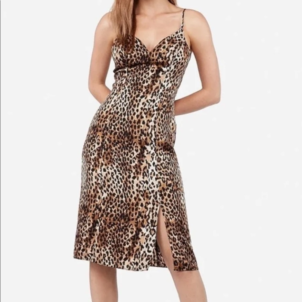 SOLD-sexy gorgeous stunning a frame leopard silk dress